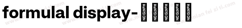 formulal display字体转换